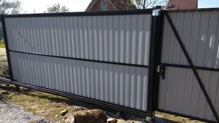 Купить сваи для ворот в Когалым. Заказать ворота на сваях под ключ от 21614 руб